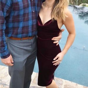Lulus velvet dress worn once